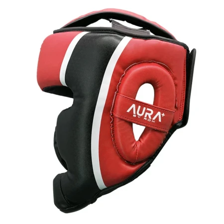 RDX kask bokserski sparingowy - AURA T-17 - czerwony