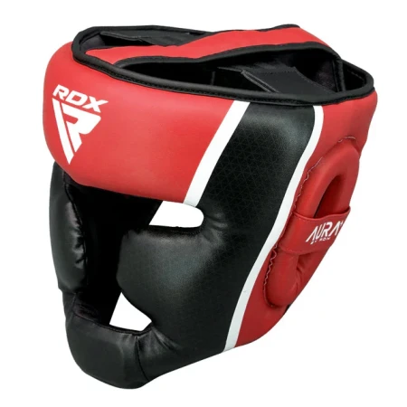 RDX kask bokserski sparingowy - AURA T-17 - czerwony