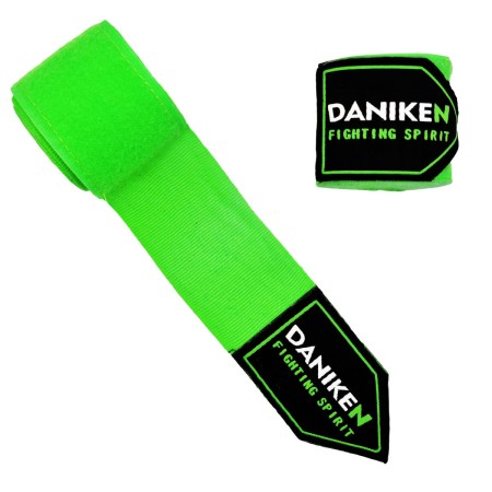 bandaże bokserskie 5 m lime neon daniken