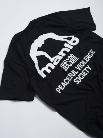 MANTO t-shirt SOCIETY czarny