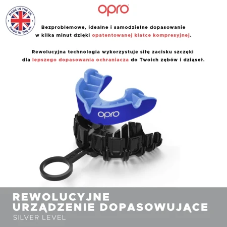 Opro Ochraniacz Na Zęby UFC Silver GEN2 Biały/Srebrny