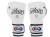 Fairtex Rękawice bokserskie BGV9 - white/red palm/black piping "Mexican Style"