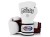 Fairtex Rękawice bokserskie BGV9 - white/red palm/black piping "Mexican Style"
