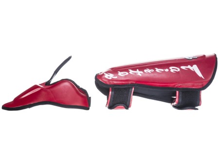 Fairtex Ochraniacze piszczela i stopy SP7 - red "PERFECT TWISTER"