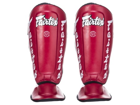Fairtex Ochraniacze piszczela i stopy SP7 - red "PERFECT TWISTER"