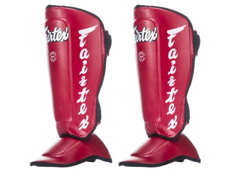 Fairtex Ochraniacze piszczela i stopy SP7 - red "PERFECT TWISTER"