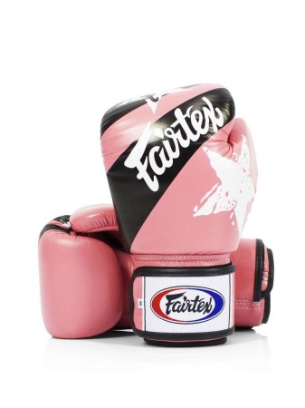 Fairtex Rękawice bokserskie BGV1-N - pink/black "Nation Print"