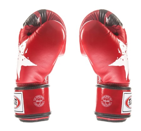 Fairtex Rękawice bokserskie BGV1-N - red/black "Nation Print"