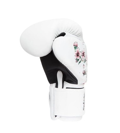 StormCloud Rękawice do Muay Thai Blizzard Sakura Białe