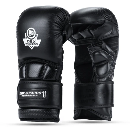 DBX Bushido Rękawice MMA sparingowe - Warrior Black - Legacy Series