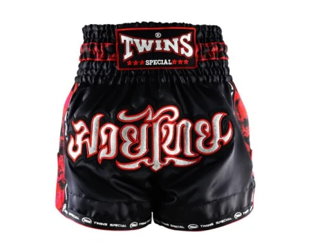 Twins Special Spodenki tajskie SKULL - czarne