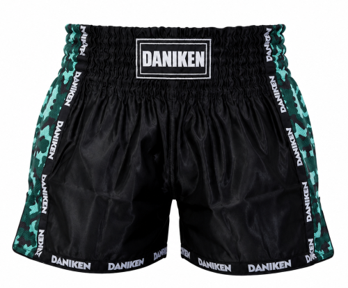 Daniken Spodenki treningowe Muay Thai/Kickboxing CAMO SPECIAL - zielone