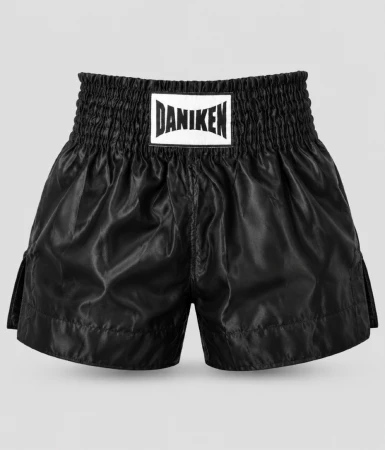 Daniken Spodenki treningowe Muay Thai/Kickboxing BASIC - czarne od przodu