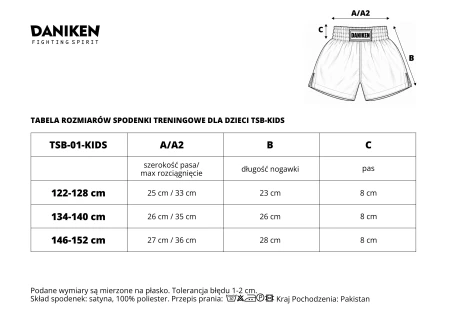 tabela_rozmiarów_spodenki_treningowe_dla_dzieci_TSB01_kids_czarne_daniken