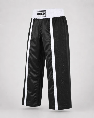 Daniken Spodnie MESH kickboxing / treningowe - czarno/białe