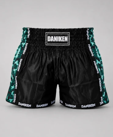 Daniken Spodenki treningowe Muay Thai/Kickboxing CAMO SPECIAL - zielone