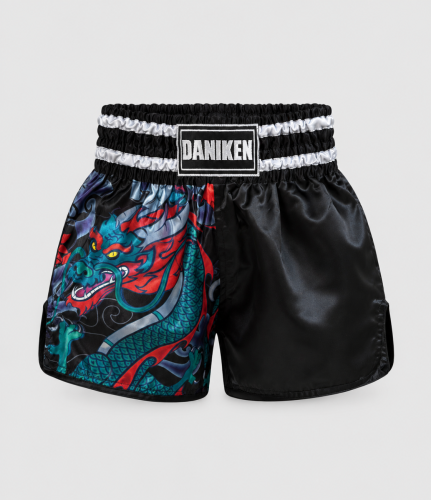 Daniken Spodenki treningowe muay thai - PRIME DRAGON dla dzieci - czarne