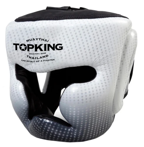 Top King Kask bokserski sparingowy SUPER STAR - srebrny