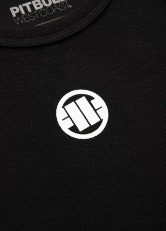 Pitbull Tank Top męski Rib SMALL LOGO - czarna