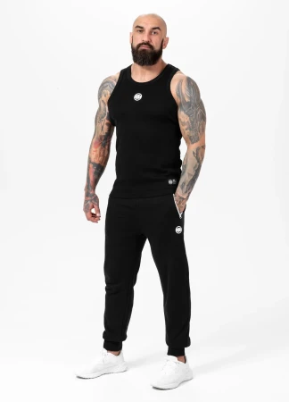 Pitbull Tank Top męski Rib SMALL LOGO - czarna