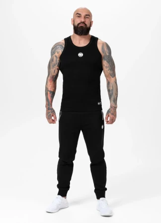 Pitbull Tank Top męski Rib SMALL LOGO - czarna
