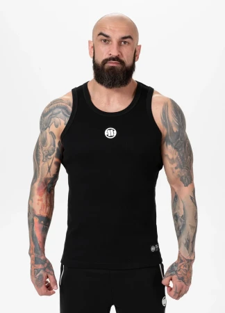 Pitbull Tank Top męski Rib SMALL LOGO - czarna