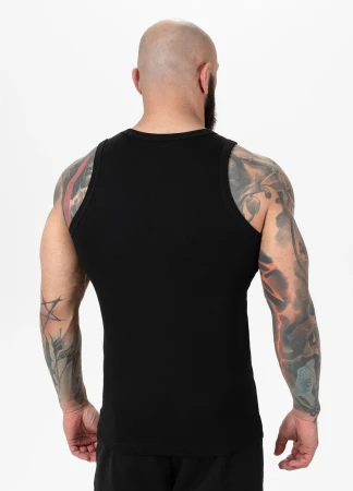 Pitbull Tank Top męski Rib SMALL LOGO - czarna
