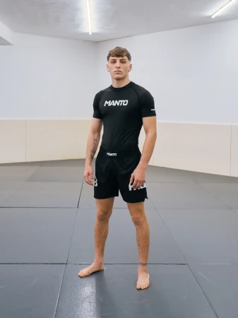 MANTO rashguard LOGO DUAL czarny