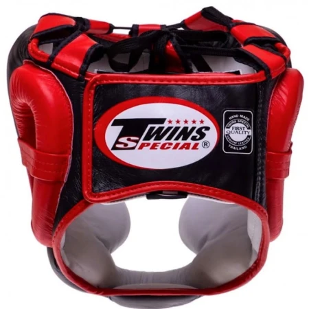 Twins Special Kask bokserski sparingowy HGL3-2T - czarno czerwony