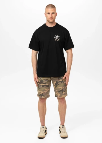 Pitbull Koszulka Loose Fit SKULL LOGO - czarna