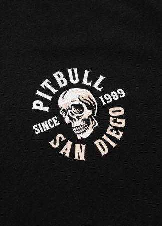 Pitbull Koszulka Loose Fit SKULL LOGO - czarna