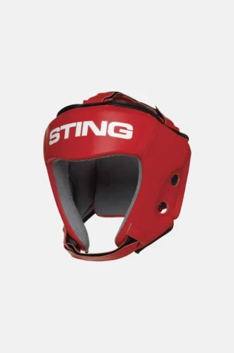 Sting Sports Kask bokserski turniejowy World Boxing Competition Approved - czerwony