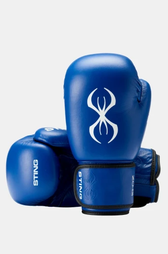 Sting Sports Rękawice bokserskie turniejowe World Boxing Competition Approved - niebieskie