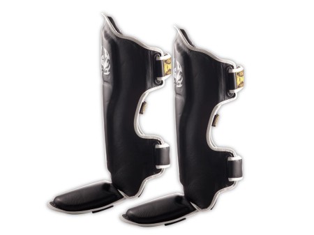 Top King Ochraniacze piszczeli i stopy TKSGP (GL) "PRO" - black/white piping