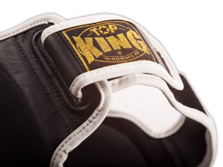 Top King Ochraniacze piszczeli i stopy TKSGP (GL) "PRO" - black/white piping