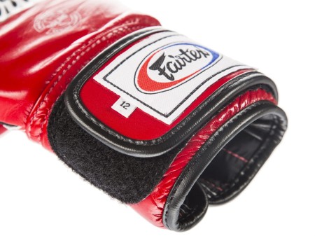 RĘKAWICE BOKSERSKIE FAIRTEX BGV1-B (redblack piping) breathable