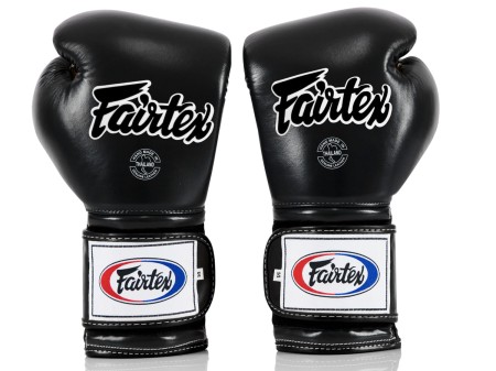 Fairtex Rękawice bokserskie BGV9 (black/black palm) "Mexican Style"