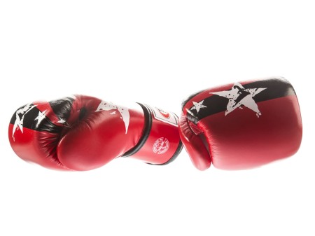 Fairtex Rękawice bokserskie BGV1-N - red/black "Nation Print"