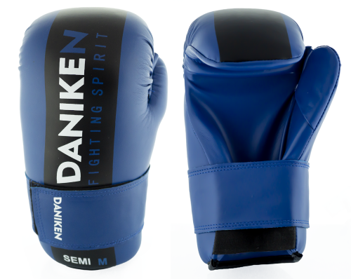 rękawice semi contact niebieskie Daniken