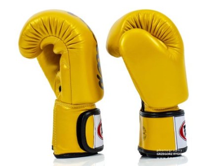 Fairtex Rękawice bokserskie BGV19 - gold