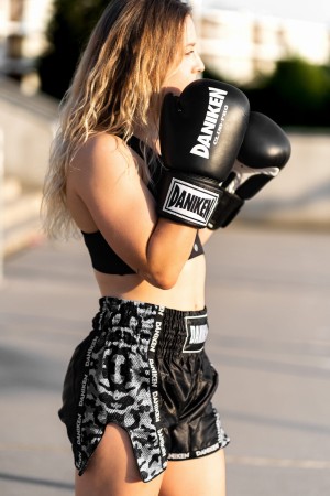 czarne spodenki treningowe do Muay Thai Daniken Camo Special