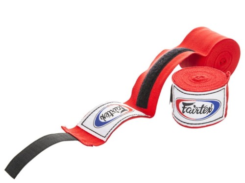 Fairtex Bandaże bokserskie HW2 4.5m - czerwone