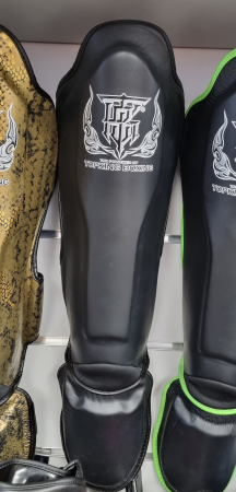 Top King Ochraniacze piszczeli i stopy TKSGP (GL) "PRO" - black/white piping