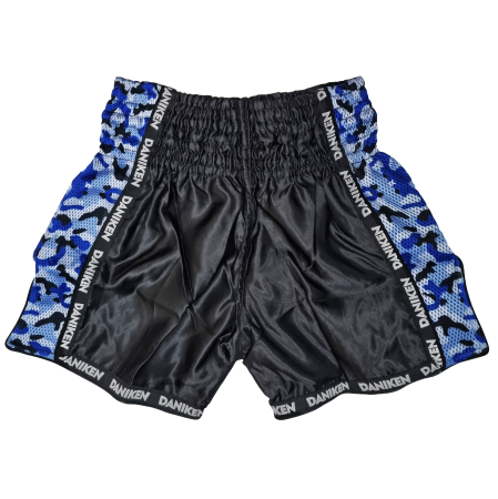 Daniken Spodenki treningowe Muay Thai/Kickboxing CAMO SPECIAL - TSS-41 niebieskie