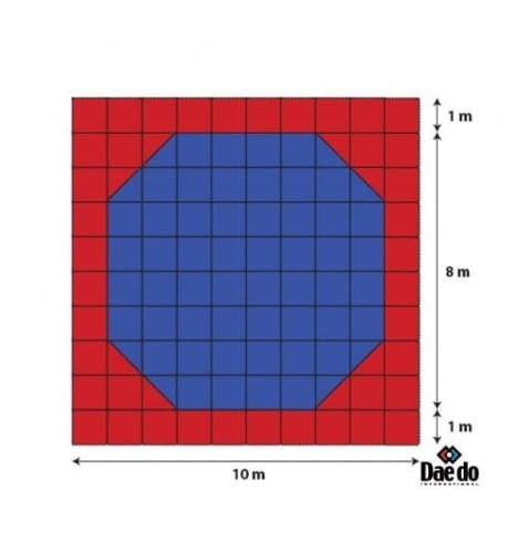 Mata puzzlowa dwukolorowa
