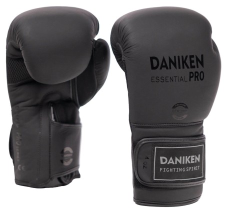 Czarne rękawice bokserskie Daniken Essential Pro