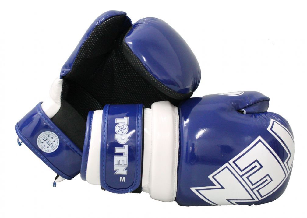 Top Ten Rękawice Pointfighter “Glossy Block” WAKO niebieskie