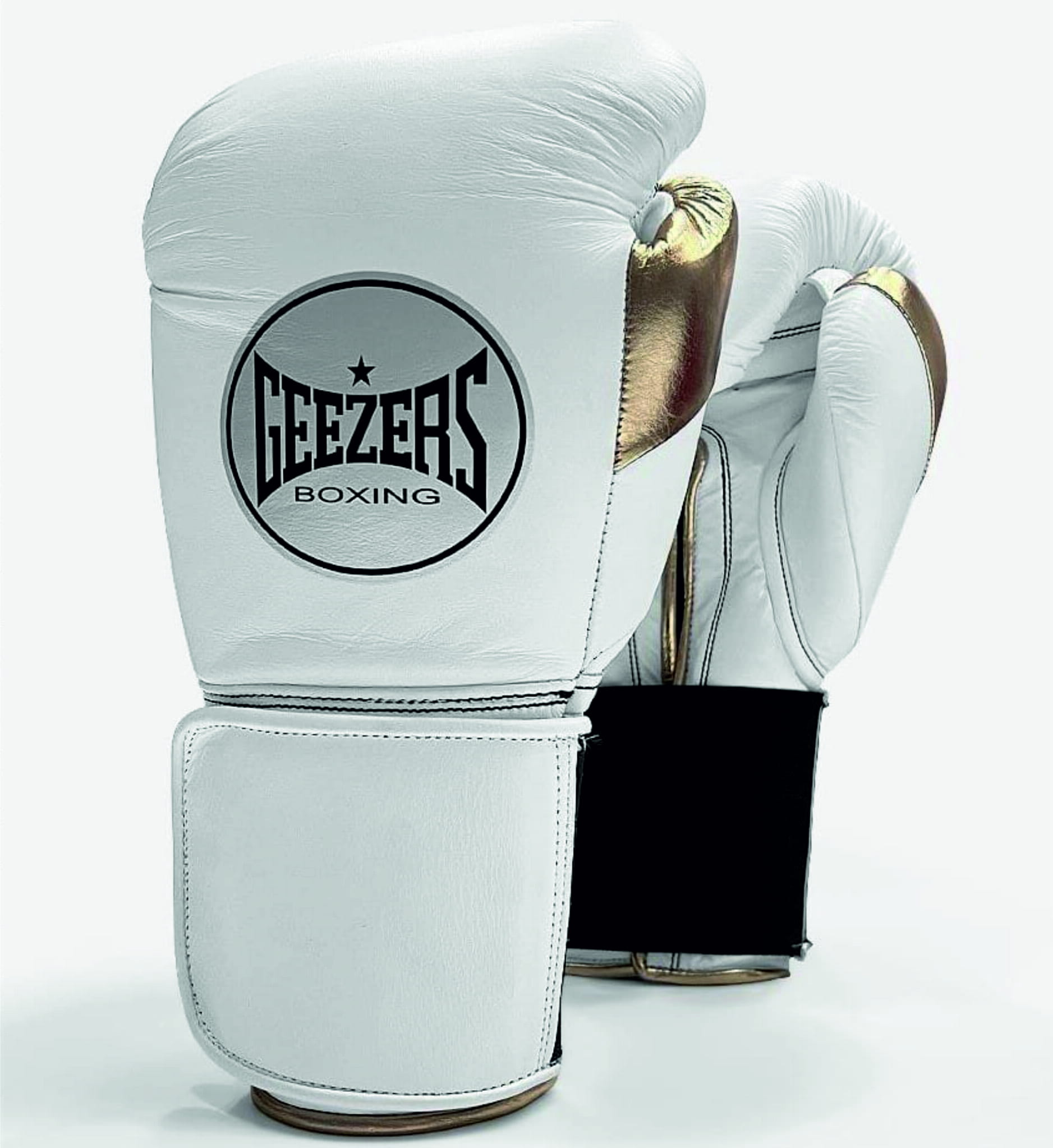 Geezers Rękawice bokserskie Halo (white/gold)