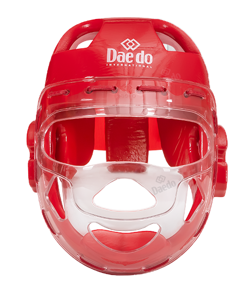 Daedo Ochraniacz głowy/ kask WT - maska plastikowa czerwony