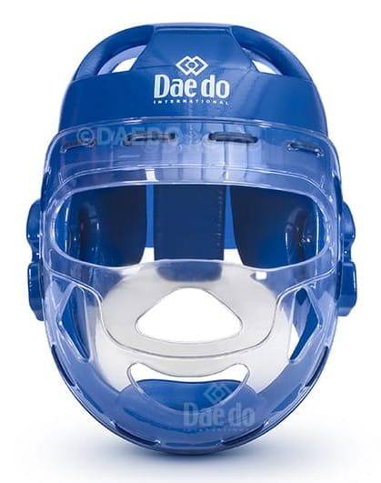 Daedo Ochraniacz głowy/ kask WT- maska plastikowa niebieski